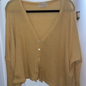 Urban outfitters lightweight button-up sweater/top